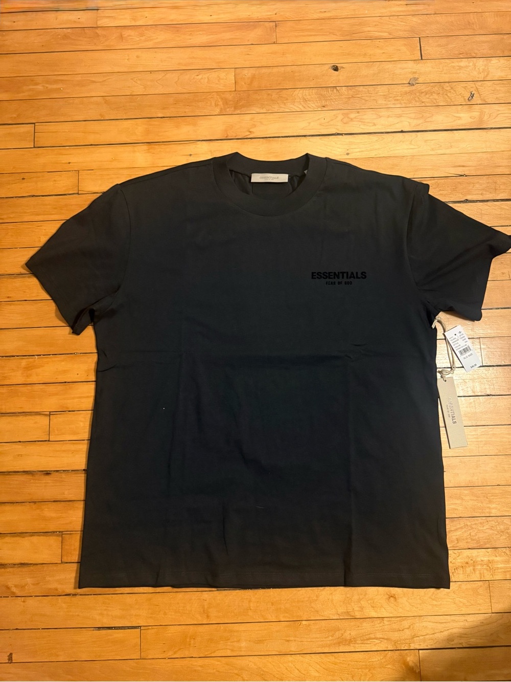 Fear of God Essentials Stretch Limo Logo T-Shirt Men’s XL Black New With Tags